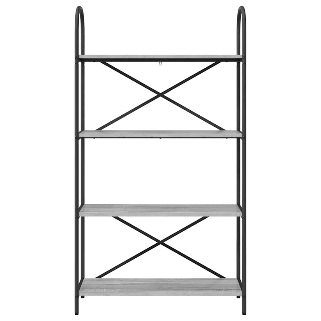 Bücherregal Graues Sonoma 80 x 30 x 146 cm Holzwerkstoff