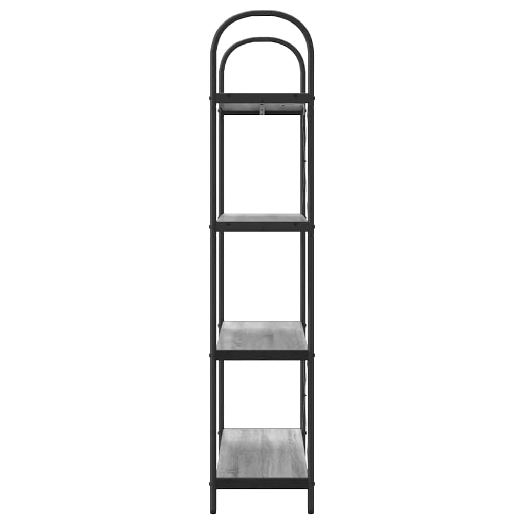 Bücherregal Graues Sonoma 80 x 30 x 146 cm Holzwerkstoff