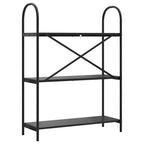Bücherregal Schwarz Eichen-Optik 80 x 30 x 109 cm Holzwerkstoff