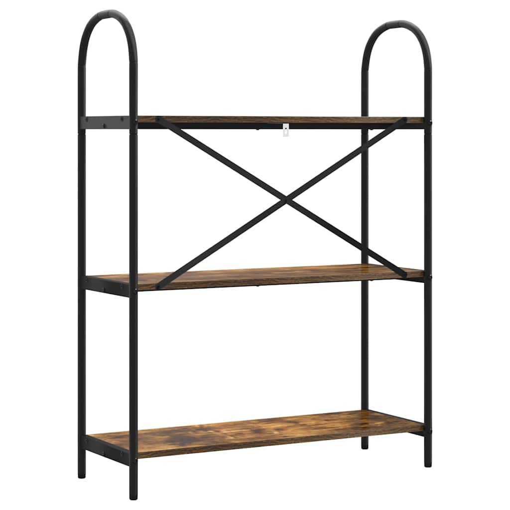 Bücherregal Geräucherte Eiche 80 x 30 x 109 cm Holzwerkstoff