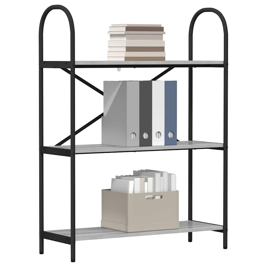 Bücherregal Graues Sonoma 80 x 30 x 109 cm Holzwerkstoff