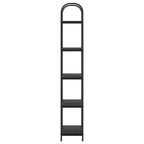 Bücherregal Schwarz Eichen-Optik 60 x 30 x 183 cm Holzwerkstoff