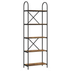 Bücherregal Geräucherte Eiche 60 x 30 x 183 cm Holzwerkstoff