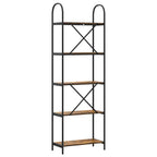 Bücherregal Geräucherte Eiche 60 x 30 x 183 cm Holzwerkstoff