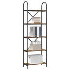 Bücherregal Geräucherte Eiche 60 x 30 x 183 cm Holzwerkstoff