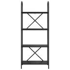 Bücherregal Schwarz Eichen-Optik 60 x 30 x 146 cm Holzwerkstoff