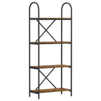 Bücherregal Geräucherte Eiche 60 x 30 x 146 cm Holzwerkstoff