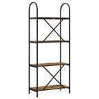 Bücherregal Geräucherte Eiche 60 x 30 x 146 cm Holzwerkstoff