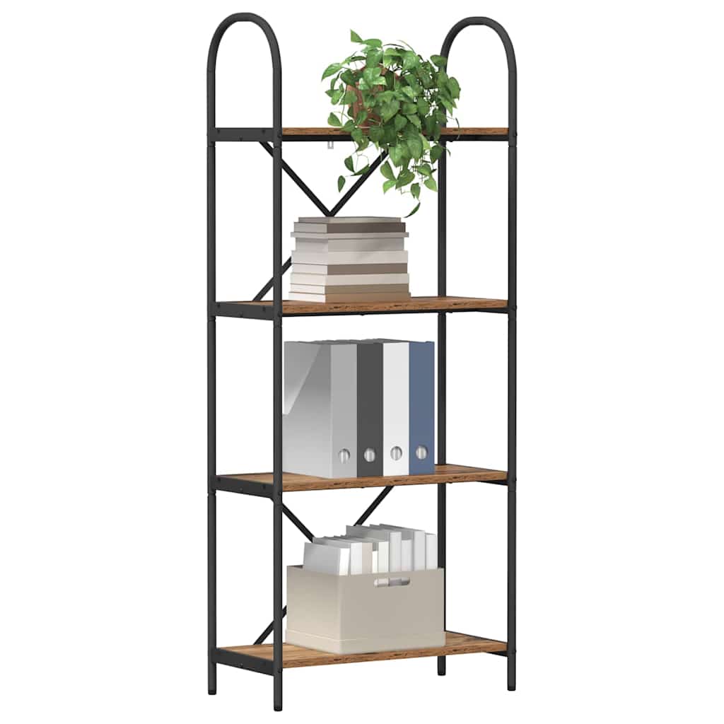Bücherregal Geräucherte Eiche 60 x 30 x 146 cm Holzwerkstoff