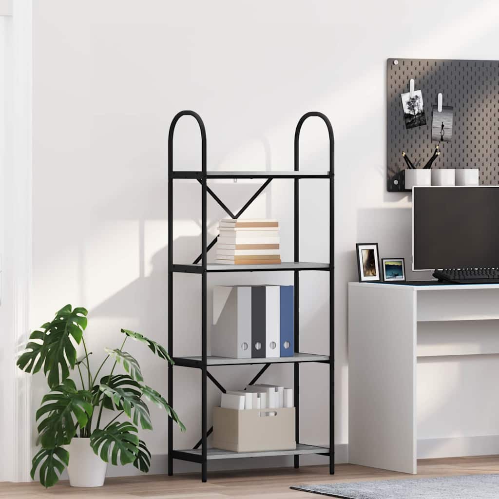 Bücherregal Graues Sonoma 60 x 30 x 146 cm Holzwerkstoff
