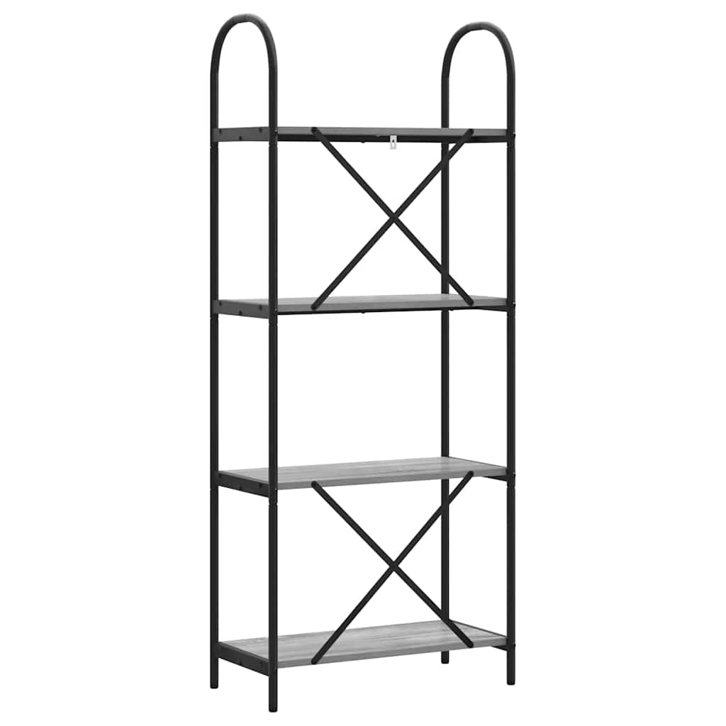 Bücherregal Graues Sonoma 60 x 30 x 146 cm Holzwerkstoff
