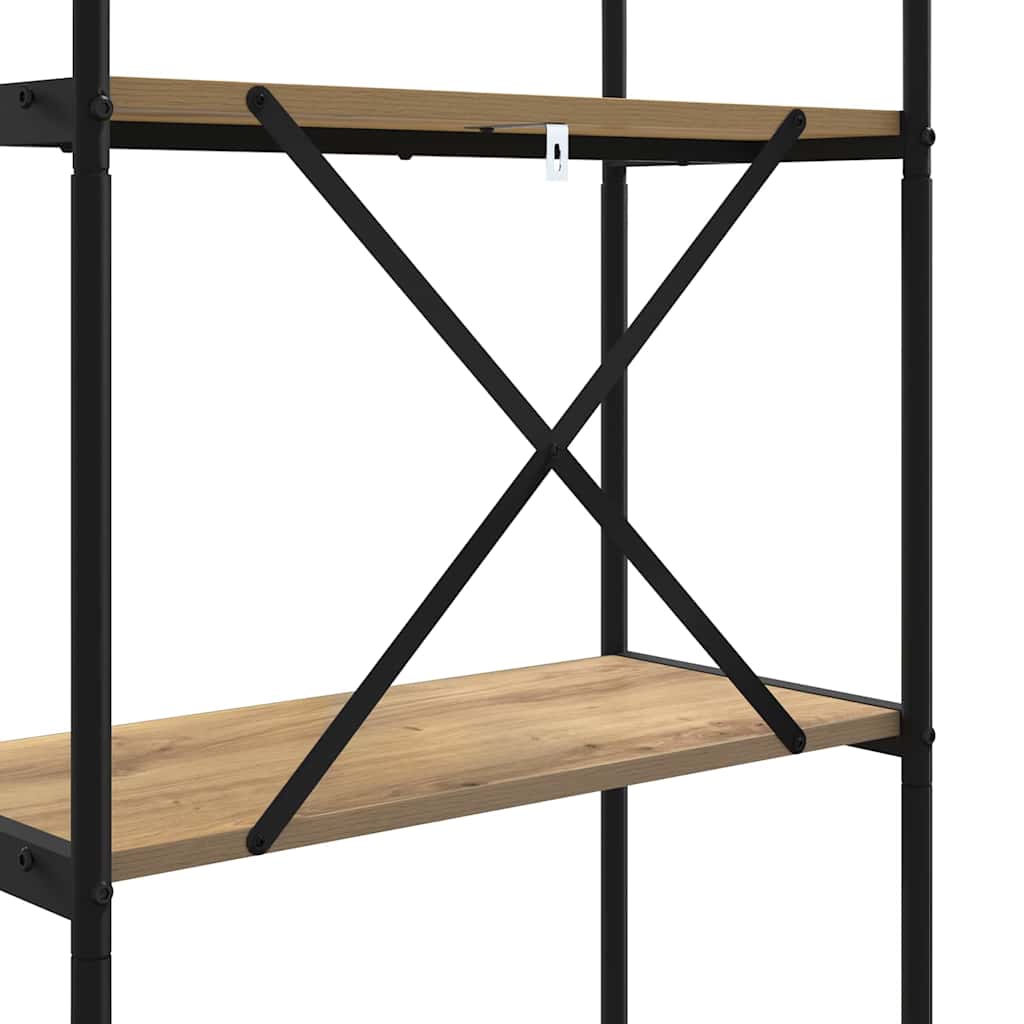 Bücherregal Artisan-Eiche 60 x 30 x 146 cm Holzwerkstoff