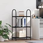 Bücherregal Schwarz Eichen-Optik 60 x 30 x 109 cm Holzwerkstoff