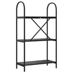 Bücherregal Schwarz Eichen-Optik 60 x 30 x 109 cm Holzwerkstoff