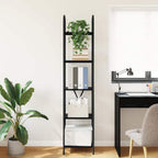 Bücherregal Schwarz Eichen-Optik 40 x 30 x 183 cm Holzwerkstoff
