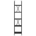 Bücherregal Schwarz Eichen-Optik 40 x 30 x 183 cm Holzwerkstoff