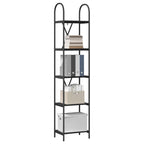 Bücherregal Schwarz Eichen-Optik 40 x 30 x 183 cm Holzwerkstoff