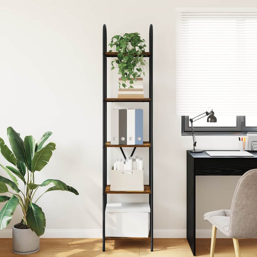 Bücherregal Geräucherte Eiche 40 x 30 x 183 cm Holzwerkstoff