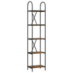 Bücherregal Geräucherte Eiche 40 x 30 x 183 cm Holzwerkstoff