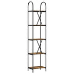 Bücherregal Geräucherte Eiche 40 x 30 x 183 cm Holzwerkstoff
