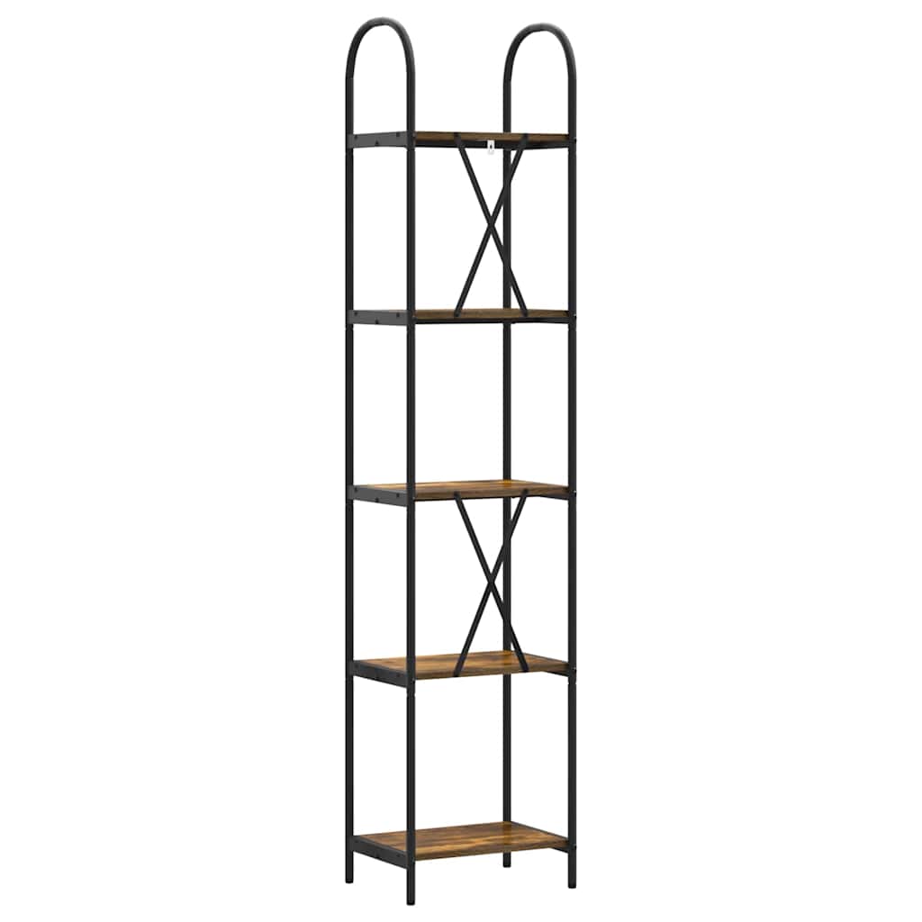 Bücherregal Geräucherte Eiche 40 x 30 x 183 cm Holzwerkstoff