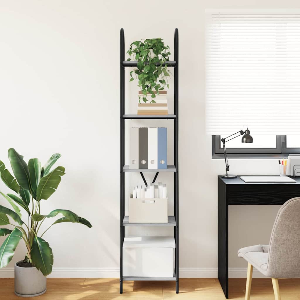 Bücherregal Graues Sonoma 40 x 30 x 183 cm Holzwerkstoff