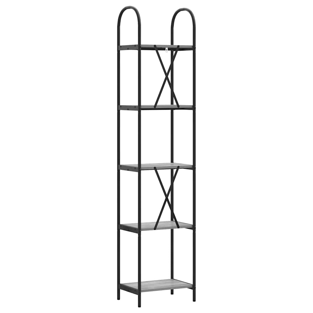 Bücherregal Graues Sonoma 40 x 30 x 183 cm Holzwerkstoff