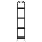 Bücherregal Schwarz Eichen-Optik 40 x 30 x 146 cm Holzwerkstoff