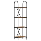 Bücherregal Geräucherte Eiche 40 x 30 x 146 cm Holzwerkstoff