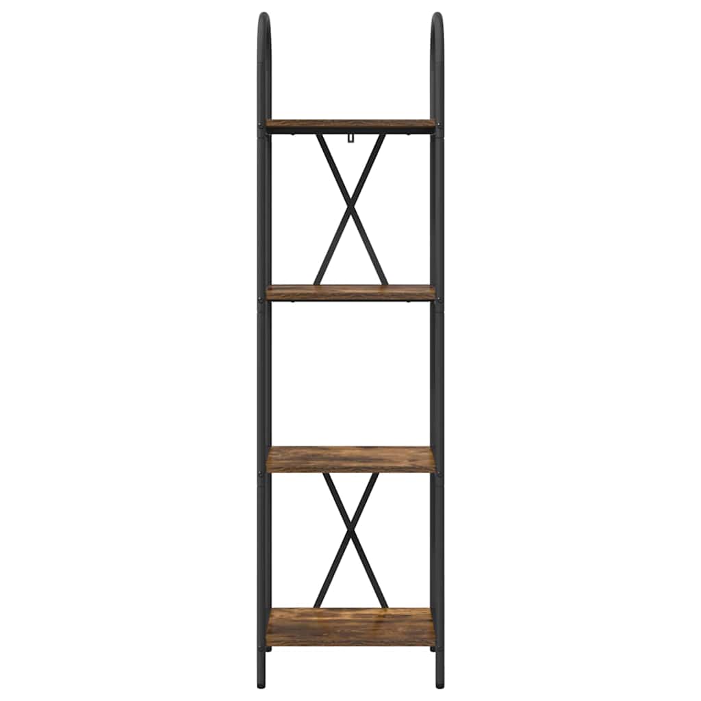Bücherregal Geräucherte Eiche 40 x 30 x 146 cm Holzwerkstoff