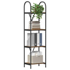 Bücherregal Geräucherte Eiche 40 x 30 x 146 cm Holzwerkstoff