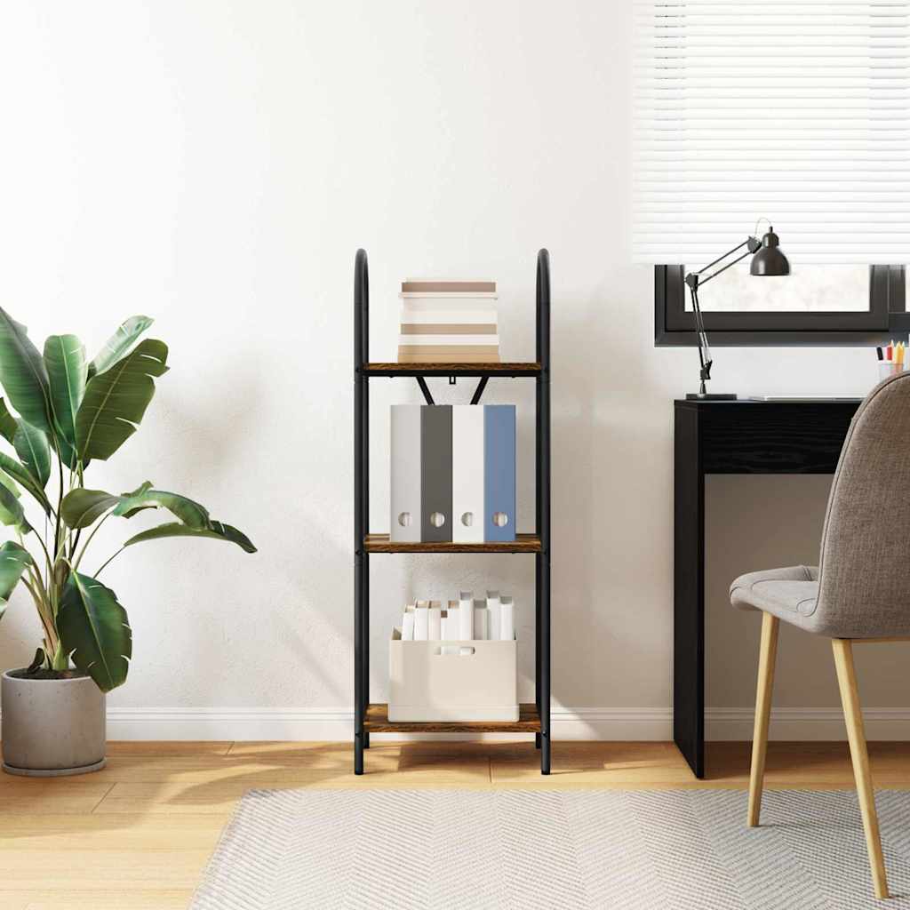 Bücherregal Geräucherte Eiche 40 x 30 x 109 cm Holzwerkstoff