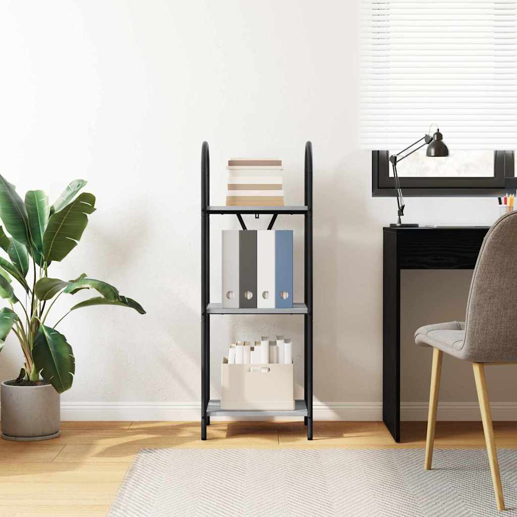 Bücherregal Graues Sonoma 40 x 30 x 109 cm Holzwerkstoff