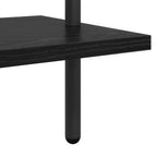 Bücherregal Schwarz Eichen-Optik 60 x 24 x 203 cm Holzwerkstoff