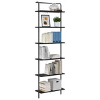 Bücherregal Schwarz Eichen-Optik 60 x 24 x 203 cm Holzwerkstoff