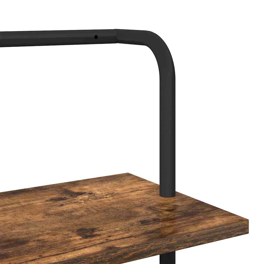 Bücherregal Geräucherte Eiche 60 x 24 x 203 cm Holzwerkstoff