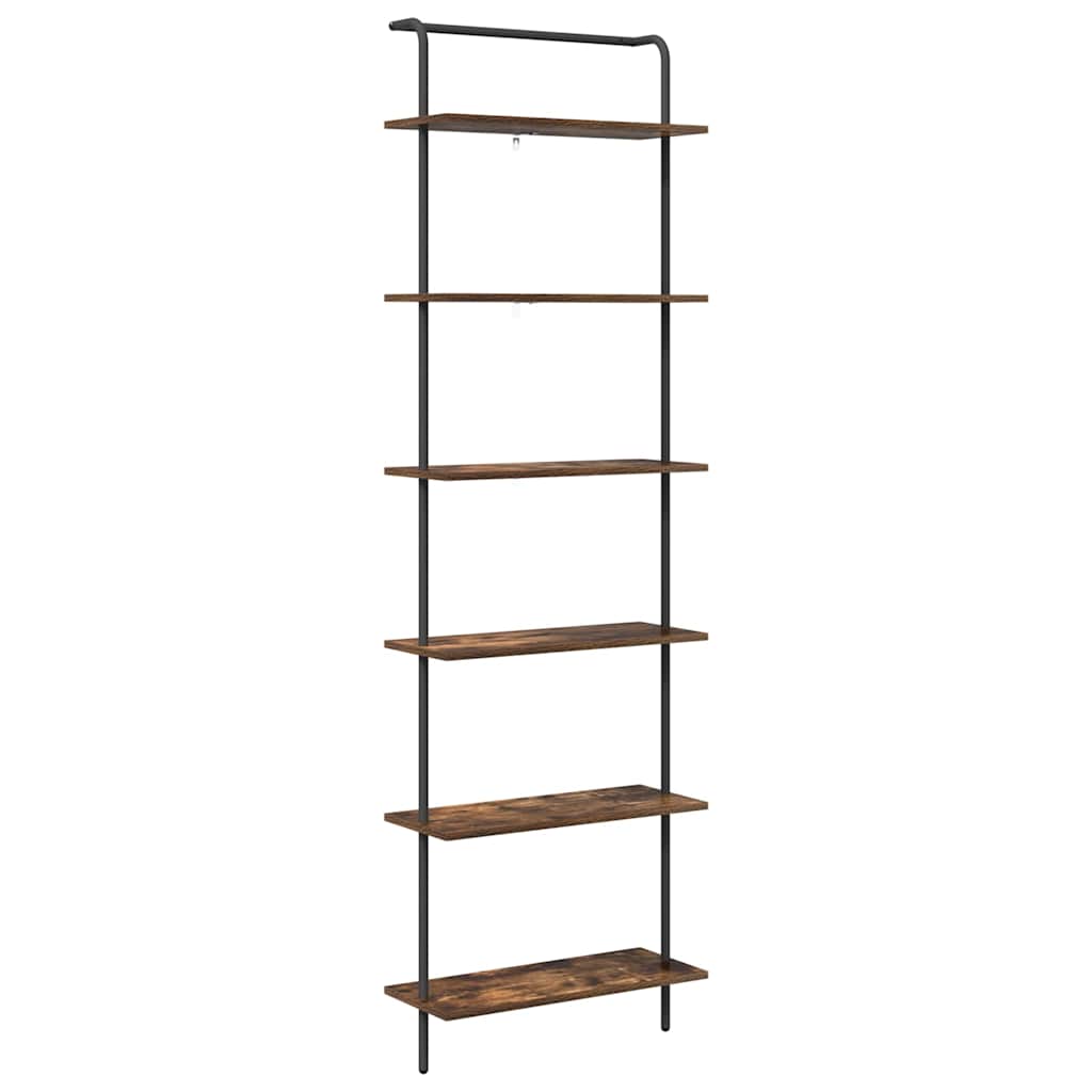 Bücherregal Geräucherte Eiche 60 x 24 x 203 cm Holzwerkstoff