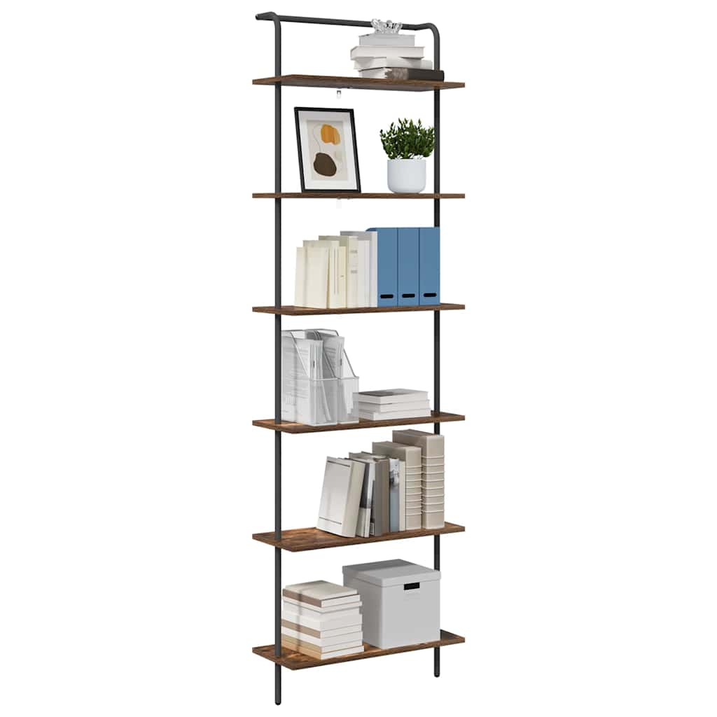 Bücherregal Geräucherte Eiche 60 x 24 x 203 cm Holzwerkstoff
