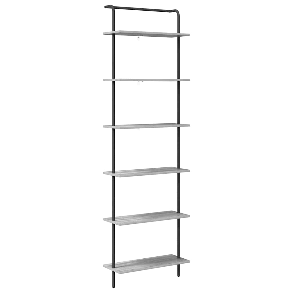 Bücherregal Graues Sonoma 60 x 24 x 203 cm Holzwerkstoff