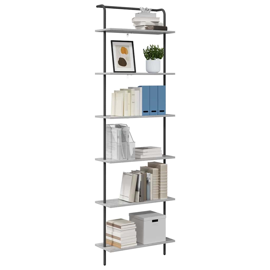 Bücherregal Graues Sonoma 60 x 24 x 203 cm Holzwerkstoff