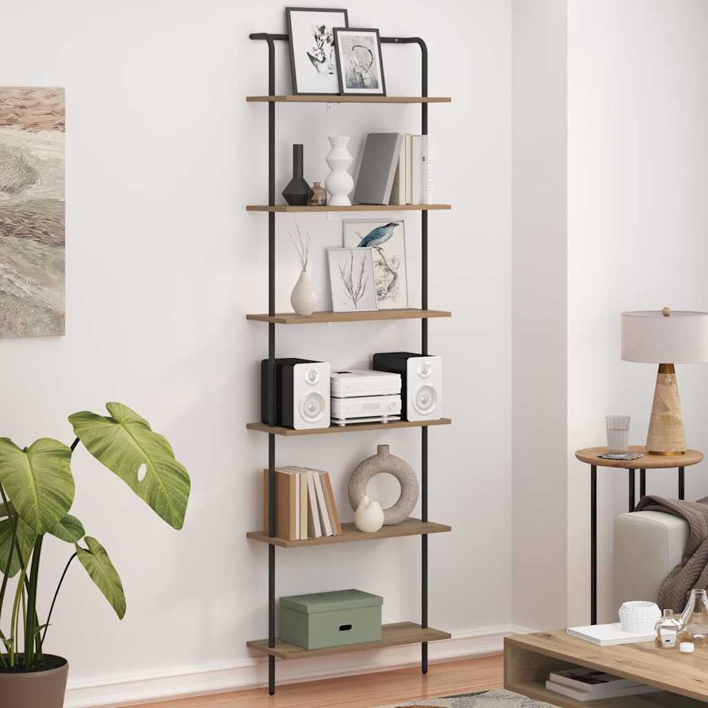 Bücherregal Artisan-Eiche 60 x 24 x 203 cm Holzwerkstoff