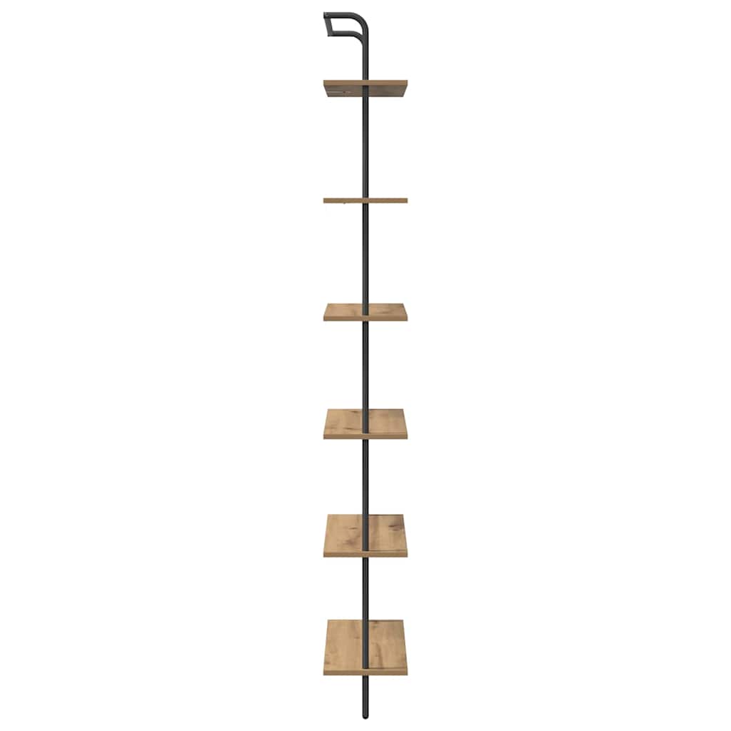 Bücherregal Artisan-Eiche 60 x 24 x 203 cm Holzwerkstoff