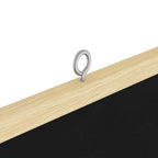Info-Tafel Schwarz 100 x 100 x 1,4 cm Massivholz Kiefer