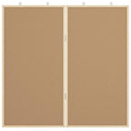 Info-Tafel Braun 80 x 80 x 1,4 cm Massivholz Kiefer