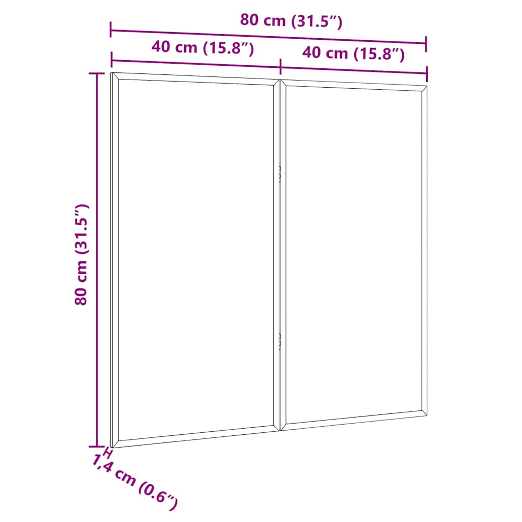 Info-Tafel Braun 80 x 80 x 1,4 cm Massivholz Kiefer