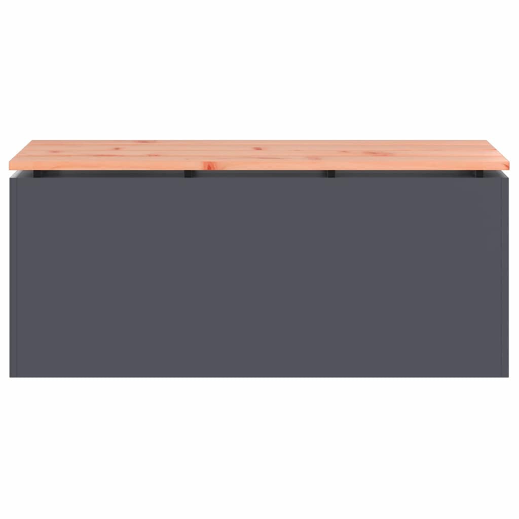 Gartenbank Anthrazit 100 x 40 x 43 cm