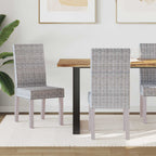 Esszimmerstuhl 2 pcs Kubu-Rattan und Massivholz aus Mahagoni