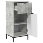 Badezimmermöbel Set mit Regal 3 pcs Betongrau Holzwerkstoff