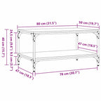 Couchtisch Altholz 80 x 50 x 40 cm Holzwerkstoff