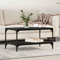 Couchtisch Schwarz Eichen-Optik 82 x 50 x 40 cm Holzwerkstoff